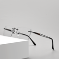 Classic Rimless Metal Glasses WGXHX1012WK-WOOglasses