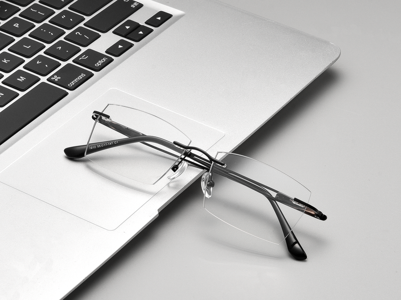 Classic Rimless Metal Glasses WGXHX1012WK-WOOglasses