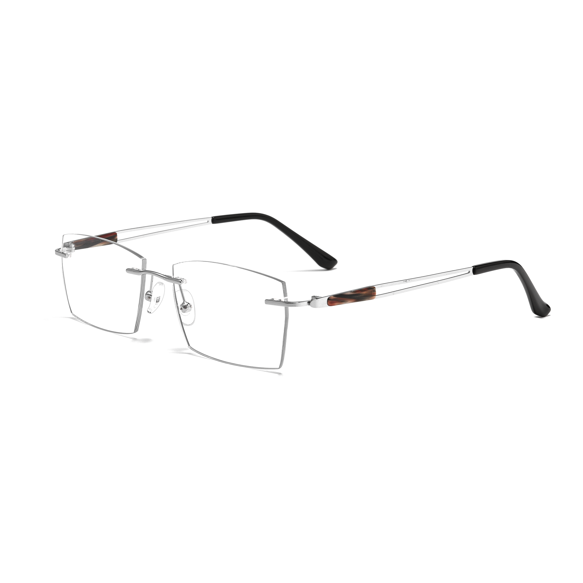 Classic Rimless Metal Glasses WGXHX1012WK-WOOglasses