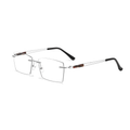 Classic Rimless Metal Glasses WGXHX1012WK-WOOglasses