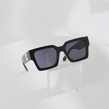 Square Vintage & Fashionable Snowflake-Style Heavy-Weight Unisex Sunglasses  WGSG3337 28g