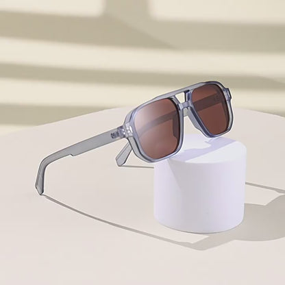 Double-Bridge Bold Americana Aviator UV400 Sunglasses WGSG3503