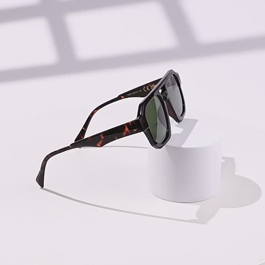 Double-Bridge Aviator PC Retro-Vintage Sunglasses WGSG3529