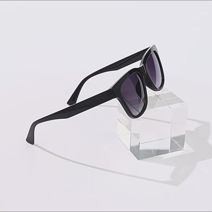 Polarised Square-Frame Polycarbonate Blue-Light-Filtering Fashion Sunglasses WGSG3476