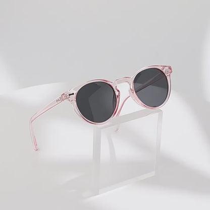 Retro Round-Frame Metal Polarised Blue-Light-Filtering Sunglasses WGSG3331