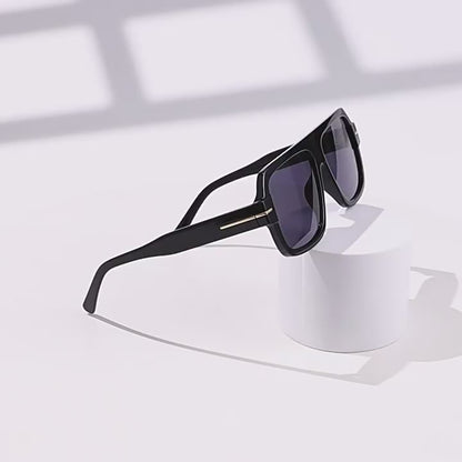 Retro Square Aviator UV400 Sunglasses WGSG3536