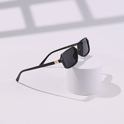 Polarised Petite Square Slim-Frame UV400 Sunglasses WGSG3488