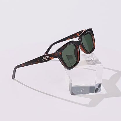 Polarised Square-Frame UV400 Blue-Light-Filtering Sunglasses WGSG3484