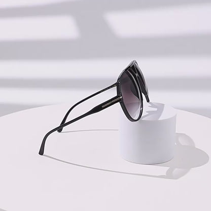Jumbo Dual-Beam Frog-Skin Aviator Sunglasses WGSG3515